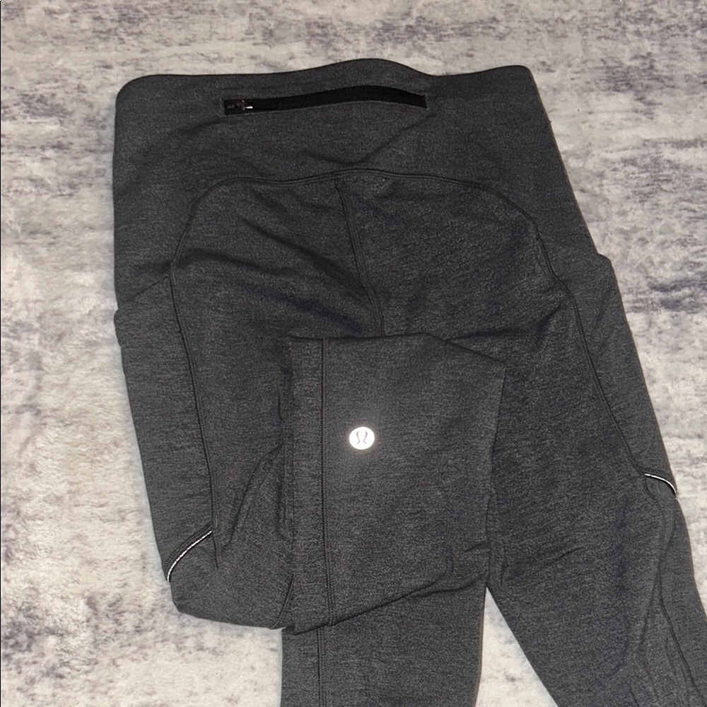 Lululemon Leggings Bundle of 8 in Purple, Gray, and Black - Picture 3 of 9